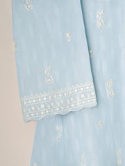 Embroidered Jacquard Frock S111174