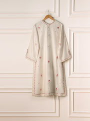 2 Piece- Pure Silk Net Embroidered Suit S110599