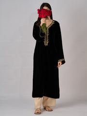 Embroidered Velvet Shirt S110308