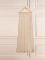 3 Piece - Pure Organza Embroidered Suit S111248