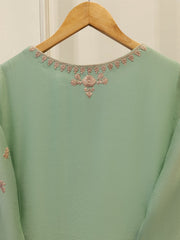 2 Piece - Pure Embroidered Cotton Net Suit S111876