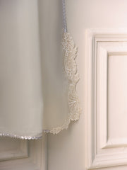 3 Piece - Pure Organza Embroidered Suit S110491