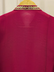 3 Piece - Pure Embroidered Cotton Net Suit S111635