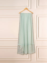 3 Piece- Pure Silk Net Embroidered Suit S111529