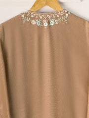 2 Piece- Pure Cotton Net Embroidered Suit S110762