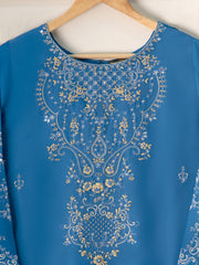 3 Piece - Pure Embroidered Raw Silk Suit S111170