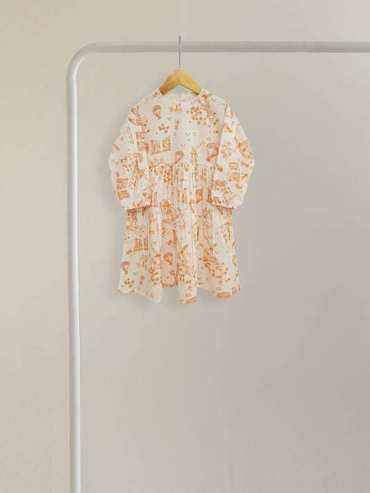 (Kids) Printed Cambric Frock KD-0037