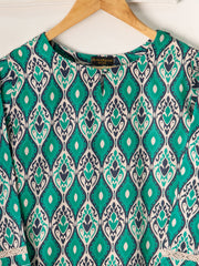 3 Piece - Printed Cambric Suit S111024