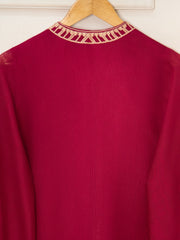3 Piece - Pure Cotton Net Embroidered Suit S111506