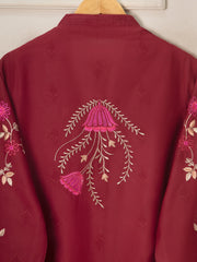 2 Piece - Embroidered Jacquard Suit S111528