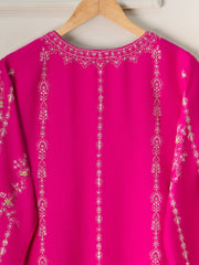 3 Piece- Pure Khaddi Silk Embroidered Suit S111232