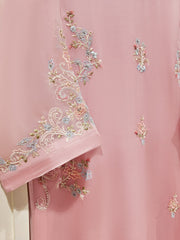 2 Piece - Pure Chiffon Embroidered Suit S111437