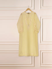 3 Piece - Pure Organza Embroidered Suit S111298