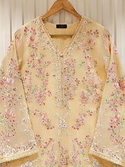 3 Piece - Pure Chiffon Embroidered Suit S111411