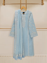 3 Piece - Embroidered Swiss Voile Suit S109617