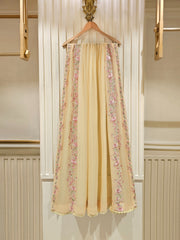 3 Piece - Pure Chiffon Embroidered Suit S111411