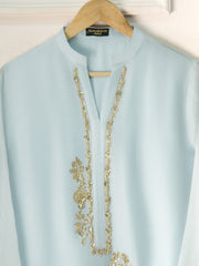 2 Piece - Pure Cotton Net Embroidered Suit S111252