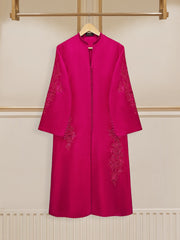 3 Piece - Pure Embroidered Raw Silk Suit S110263
