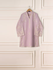 3 Piece- Pure Cotton Net Embroidered Suit S110903