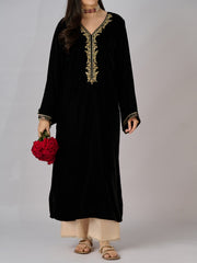 Embroidered Velvet Shirt S110308