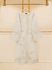3 Piece - Pure Organza Embroidered Suit S109419