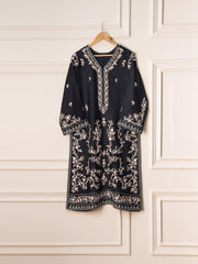 2 Piece- Pure Silk Net Embroidered Suit S110564