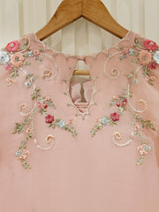 2 Piece - Pure Chiffon Embroidered Suit S111338