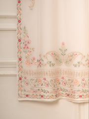 3 Piece - Pure Chiffon Embroidered Suit S111517