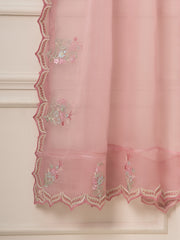 3 Piece - Pure Organza Embroidered Suit S111558