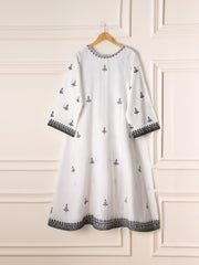 2 Piece - Embroidered Khaddar Frock S110596