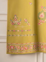 2 Piece- Embroidered Pure Karandi Shirt S110831
