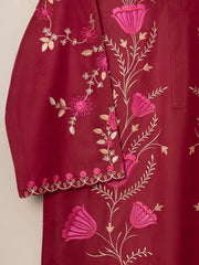 2 Piece - Embroidered Jacquard Suit S111528