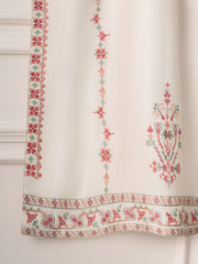 2 Piece- Pure Silk Net Embroidered Suit S110837