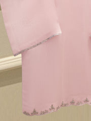 3 Piece - Pure Embroidered Cotton Net Suit S111909