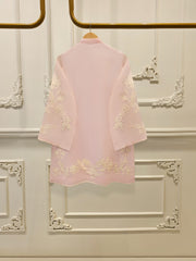 3 Piece - Pure Embroidered Cotton Net Suit S111956