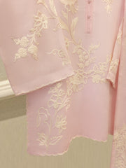 3 Piece - Pure Embroidered Cotton Net Suit S111956
