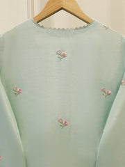 3 Piece- Pure Korean Silk Embroidered Suit S111923