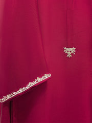3 Piece - Pure Embroidered Cotton Net Suit S111947
