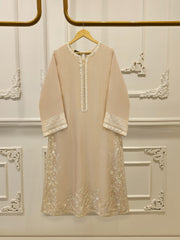2 Piece - Pure Embroidered Cotton Net Suit S111999