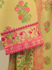 2 Piece - Digital Printed Embroidered Lawn Suit S112085