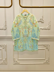 2 Piece - Pure Embroidered Charmeuse Silk Suit S112104