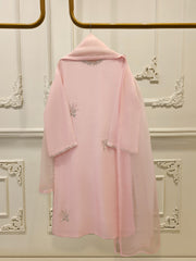 3 Piece - Pure Embroidered Cotton Net Suit S112095