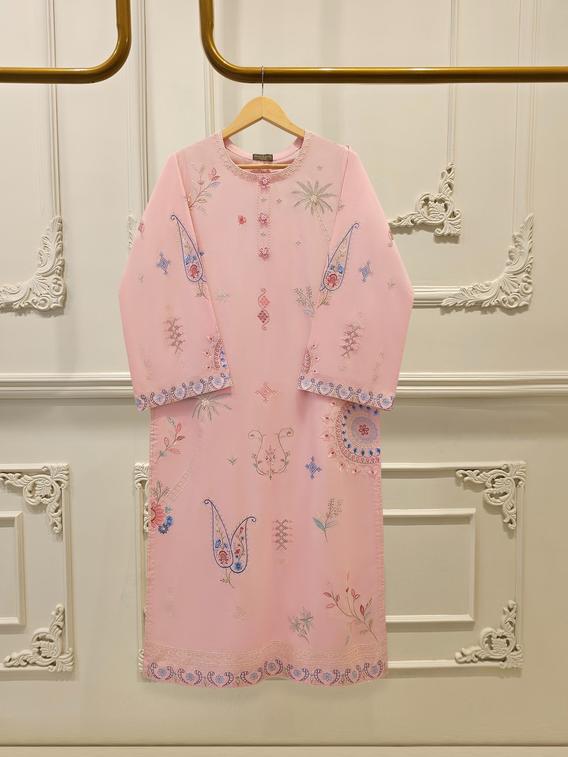 2 Piece - Embroidered Lawn Suit S112233  Aghanoorinternational