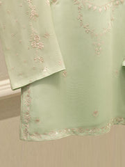3 Piece - Pure Embroidered Cotton Net Suit S112378