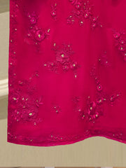 3 Piece - Pure Chiffon Embroidered Suit S112450