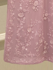 3 Piece - Pure Chiffon Embroidered Suit S112560