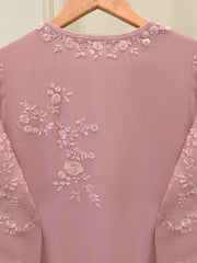 3 Piece - Pure Chiffon Embroidered Suit S112560