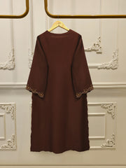 3 Piece- Pure Embroidered Sheesha Silk Suit S112969