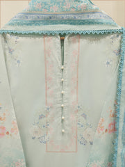 3 Piece - Digital Printed Cambric Suit S113017