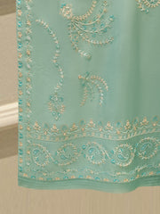 2 Piece- Pure Embroidered Sheesha Silk Suit S113047